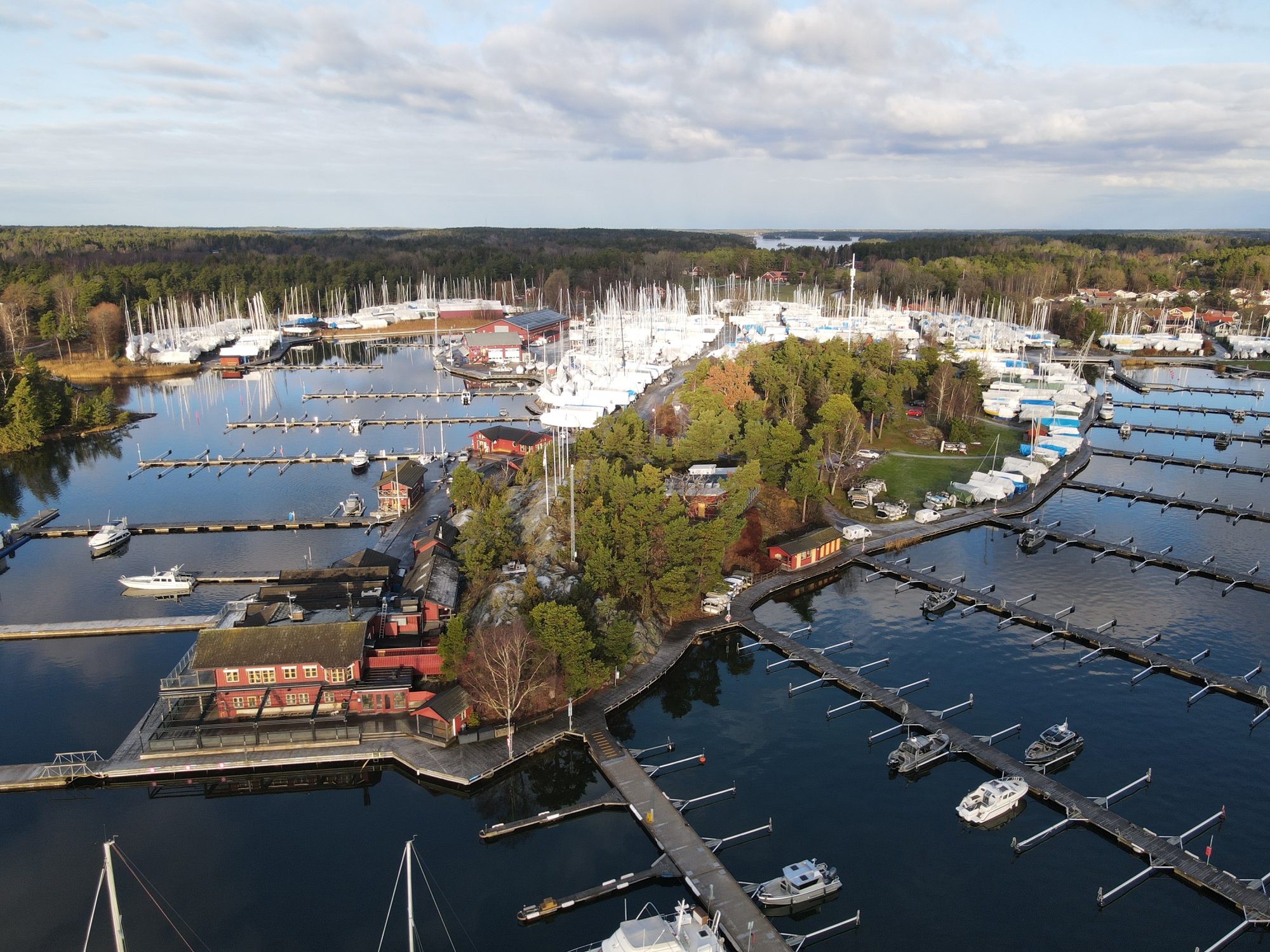 Bullandö Marina hösten 2023